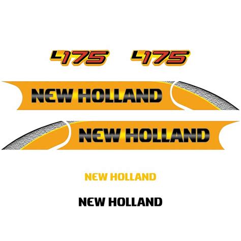 new holland skid steer becals|new holland 355 decal kit.